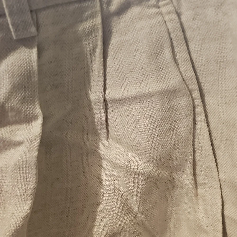 Claiborne Men's Cream 54% Linen 45% Cotton Dress Pants Size 31/32